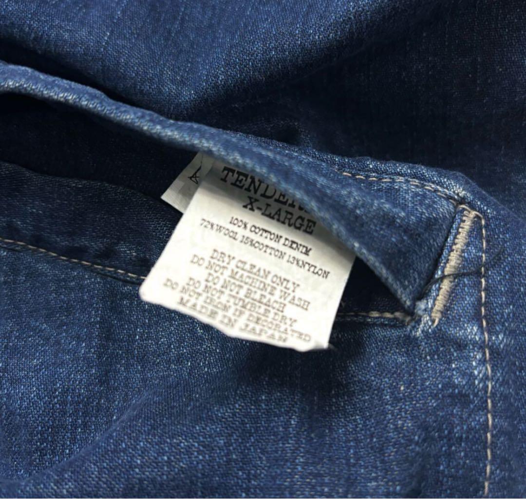 TENDERLOIN テンダーロイン DENIM BLANKET RIVERSIBLE VEST