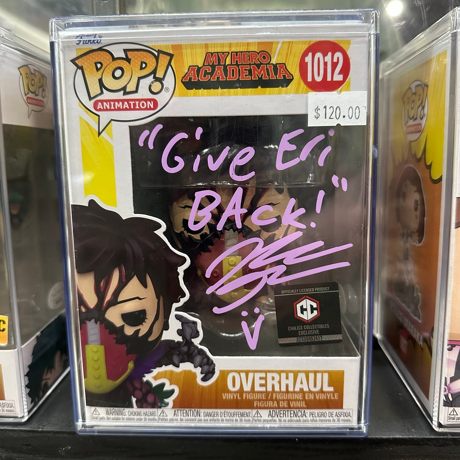 Overhaul MHA Signed Funko Pop