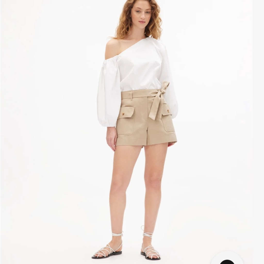 Tanya Taylor Dark Khaki Erin Shorts