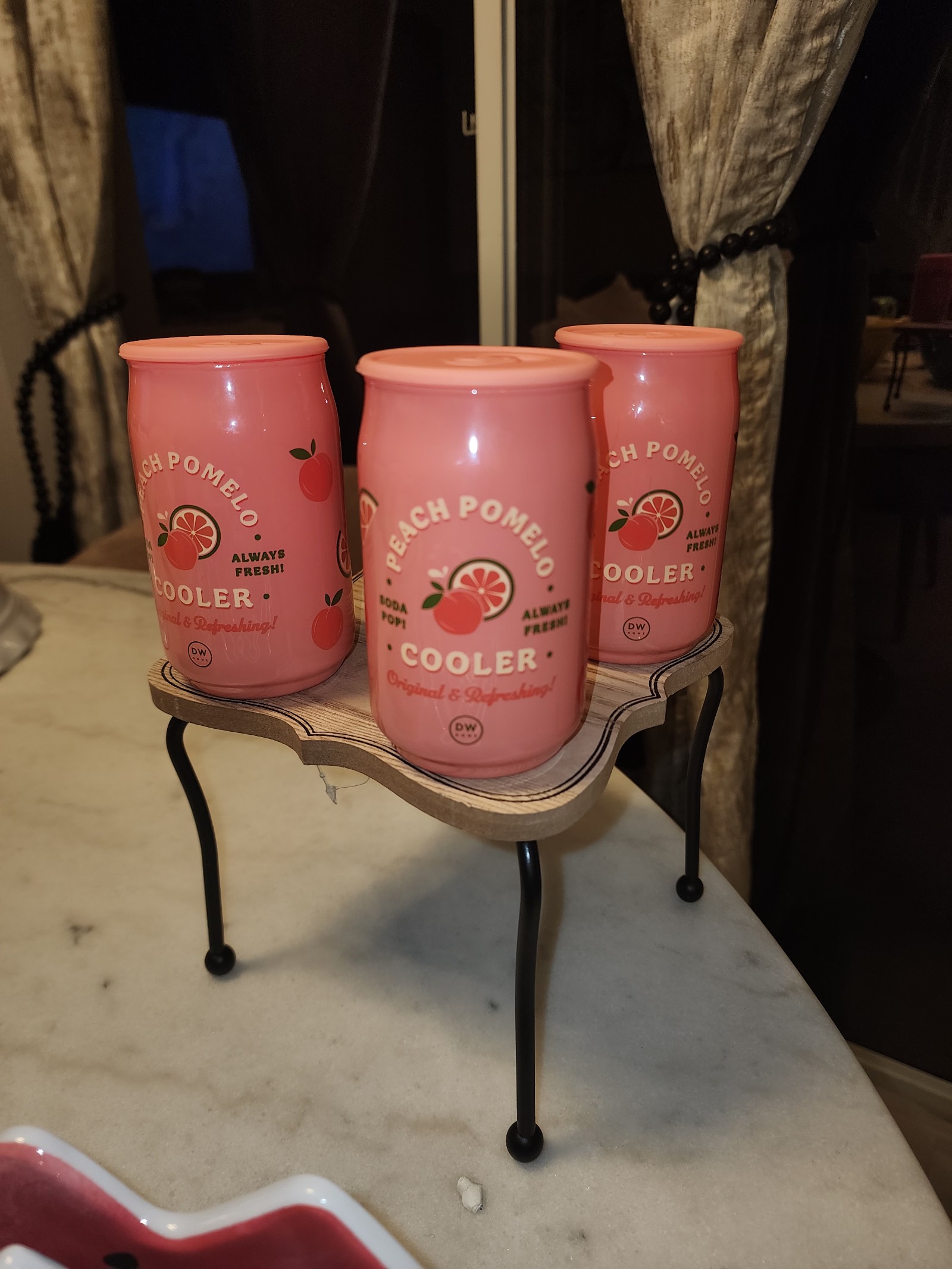 Peach Pomelo Soda pop Candles