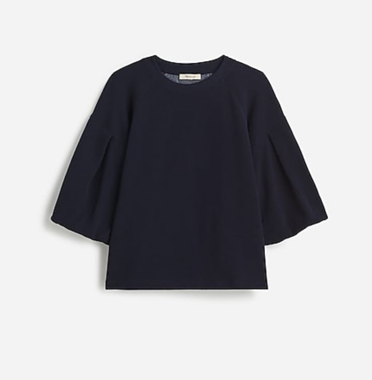 Madewell puff-sleeve boxy fit sweatshirt tee