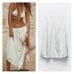 NWT Zara nylon balloon midi skirt