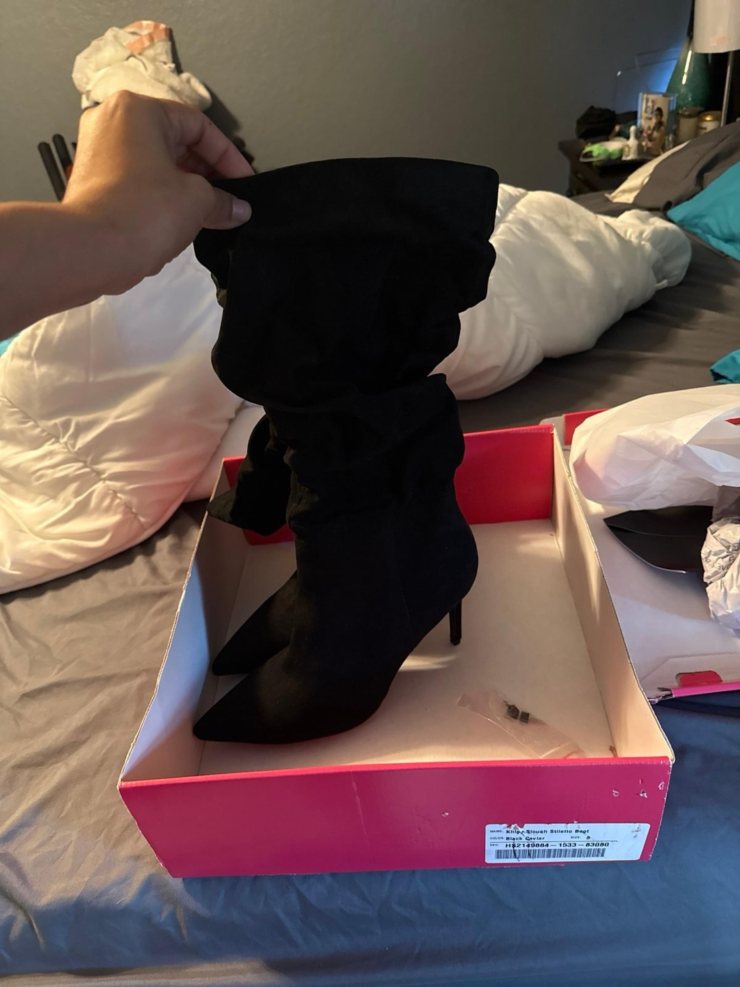 Black stiletto Boots from shoe dazzle