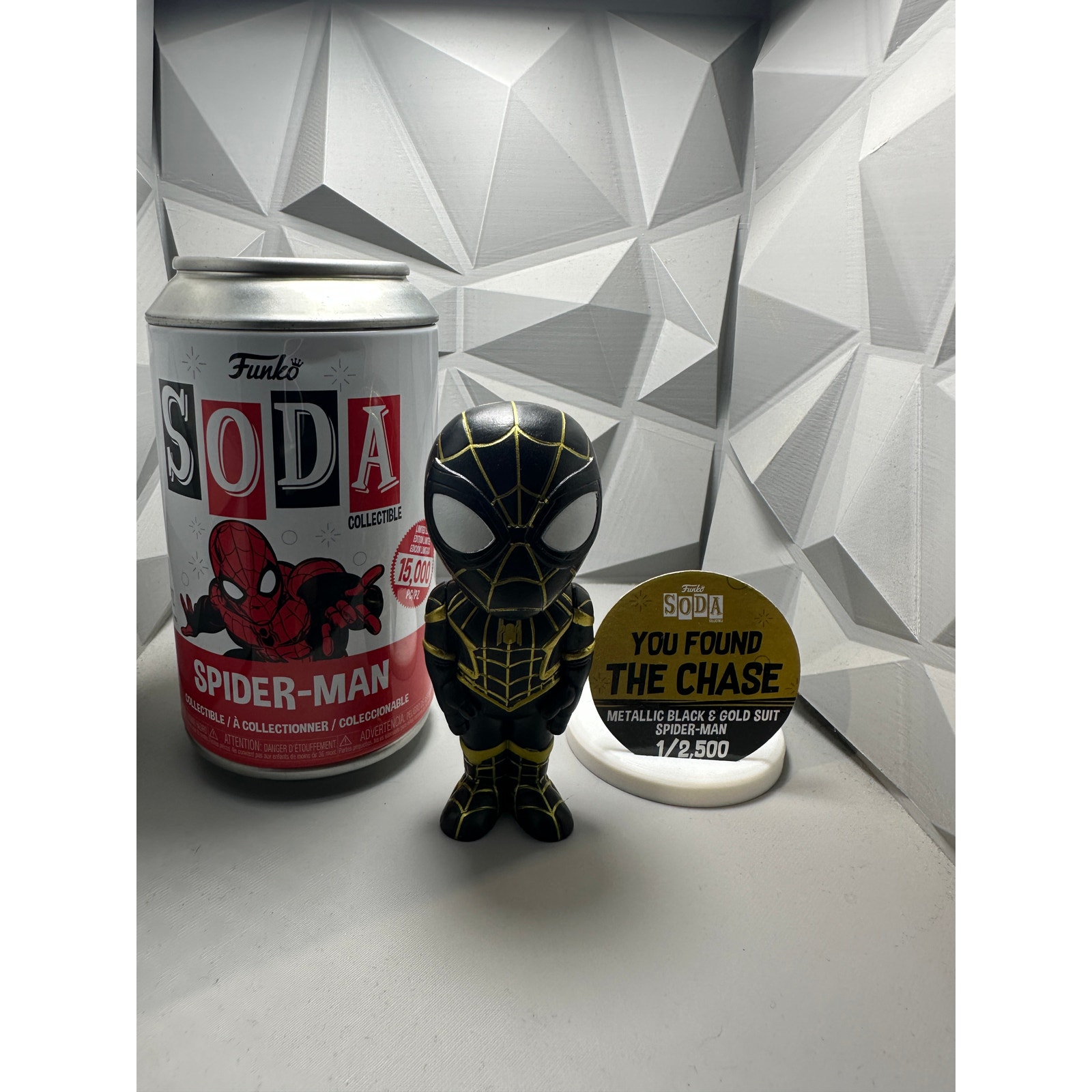 Black and Gold Spider-Man Chase Funko Soda