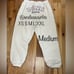VICTORIAS SECRET WHITE EGGSHELL SWEATPANTS LIMITED EDITION 2004 LOGO SIZE MEDIUM