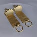Bottle Cap Wrap Around Gold Tone Cuff links Oval Modernist Mid Century Vintage