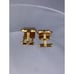 Bottle Cap Wrap Around Gold Tone Cuff links Oval Modernist Mid Century Vintage