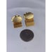 Bottle Cap Wrap Around Gold Tone Cuff links Oval Modernist Mid Century Vintage