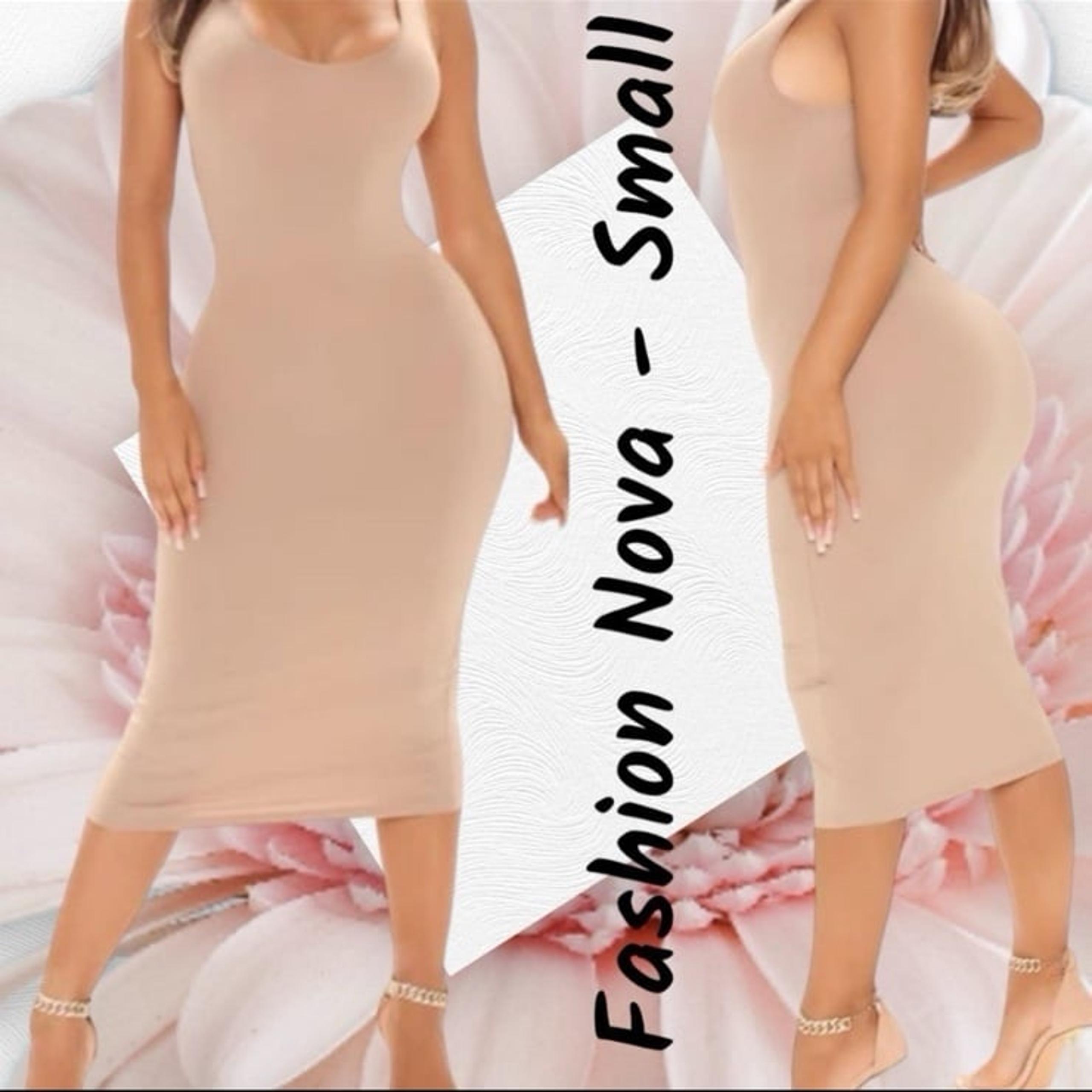 Fashion Nova Midi Dress Tank Top Dress - Taupe (S)