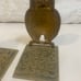 Brass Finish Wise Owl Bookends