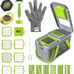 24-Piece Vegetable Chopper - Mandoline Slicer, Food Chopper with Container, Egg