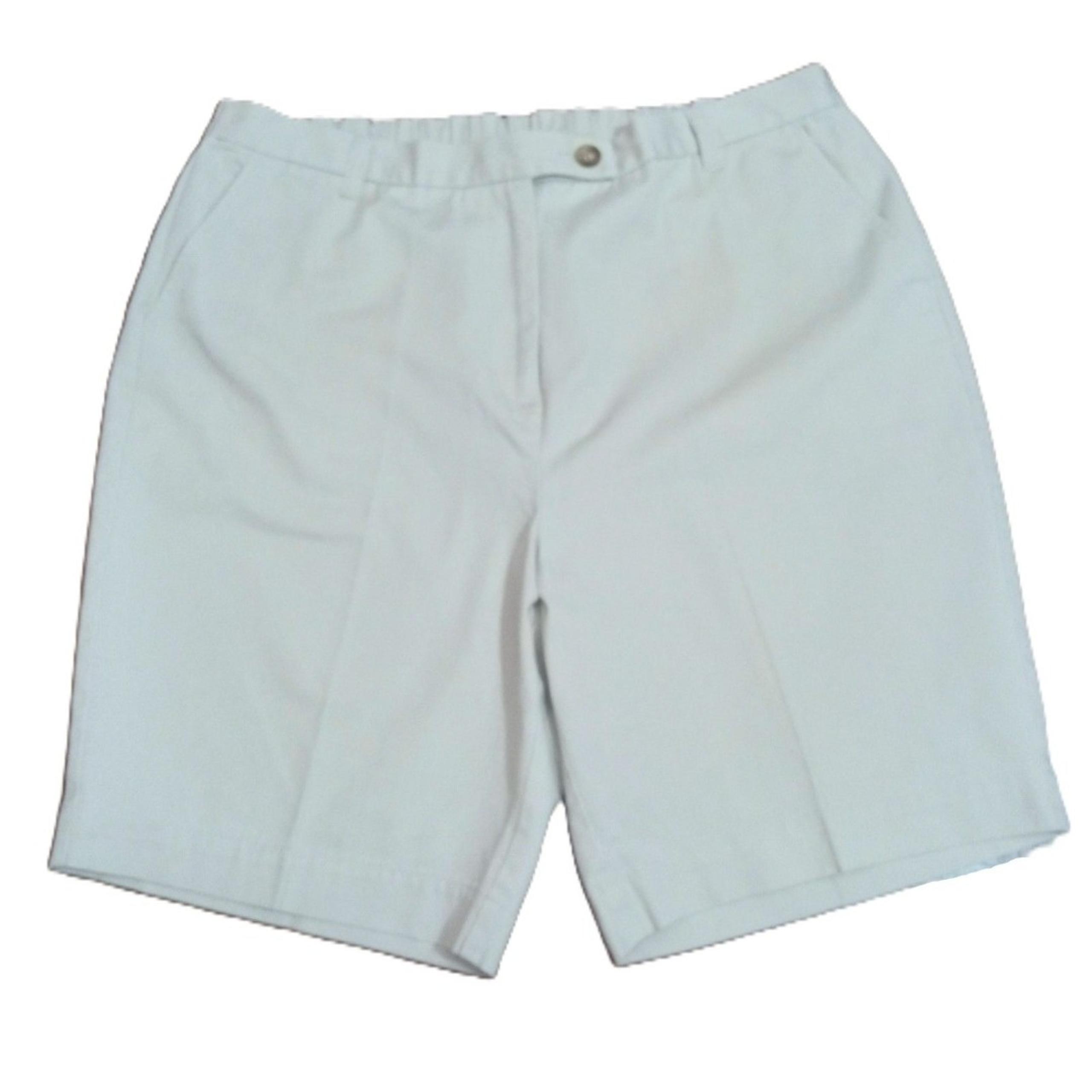 Lands End 16P 16 Petite Women's Light Khaki Bermuda Chino Shorts