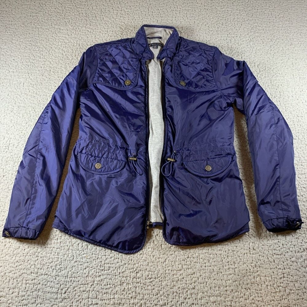 Brooks Brothers Womens Jacket Blue Size 4 Polyester Puffer Insulated