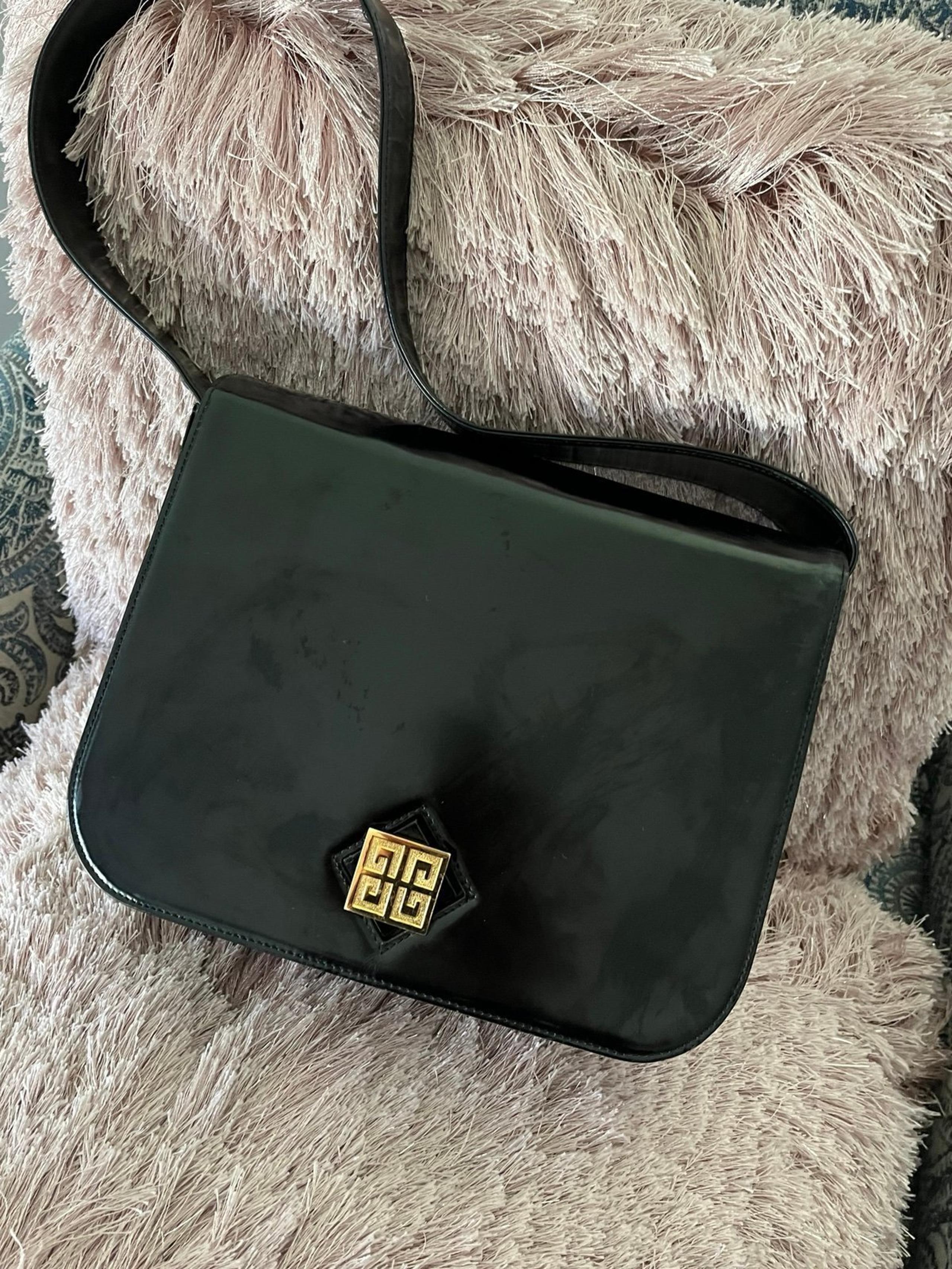 Vintage Givenchy black patent leather purse