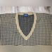 COMO SPORT Golf Mens Large V Neck Merino Wool Pullover Sweater Made in Italy L