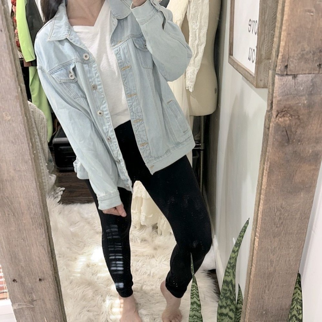 POL jean jacket size small oversized
