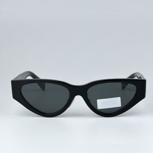 NEW Miu Miu MU03ZS 1AB5S0 Black Dark Grey Cat Eye Unisex