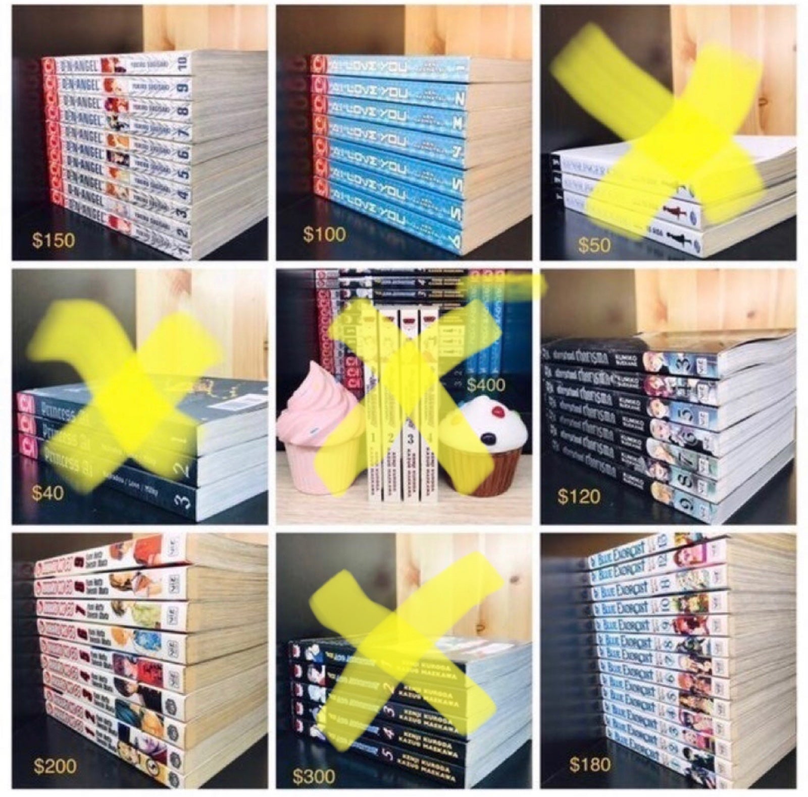 MANGA: 800 VALUE Princess Ai Love You Charisma Angel Blue Exorcist Hikaru LOT