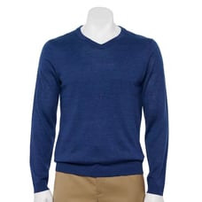 Men's Apt. 9 Merino Wool V-Neck Sweater - Size XL, NWT