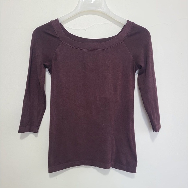 Wolford Women's 3/4 Sleeve Crew Neck Shirt Size S