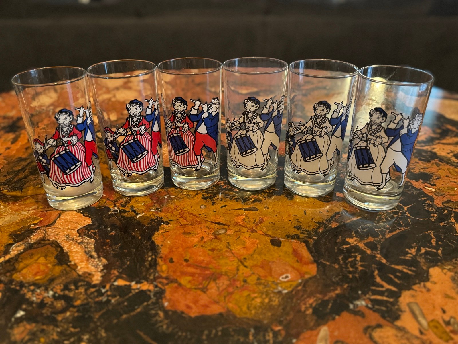 1976 Elsie The Cow Glasses