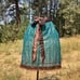Jade Lace Apron Brown Trim Oktoberfest Aprons Costume Wedding Kitchen Tea Party