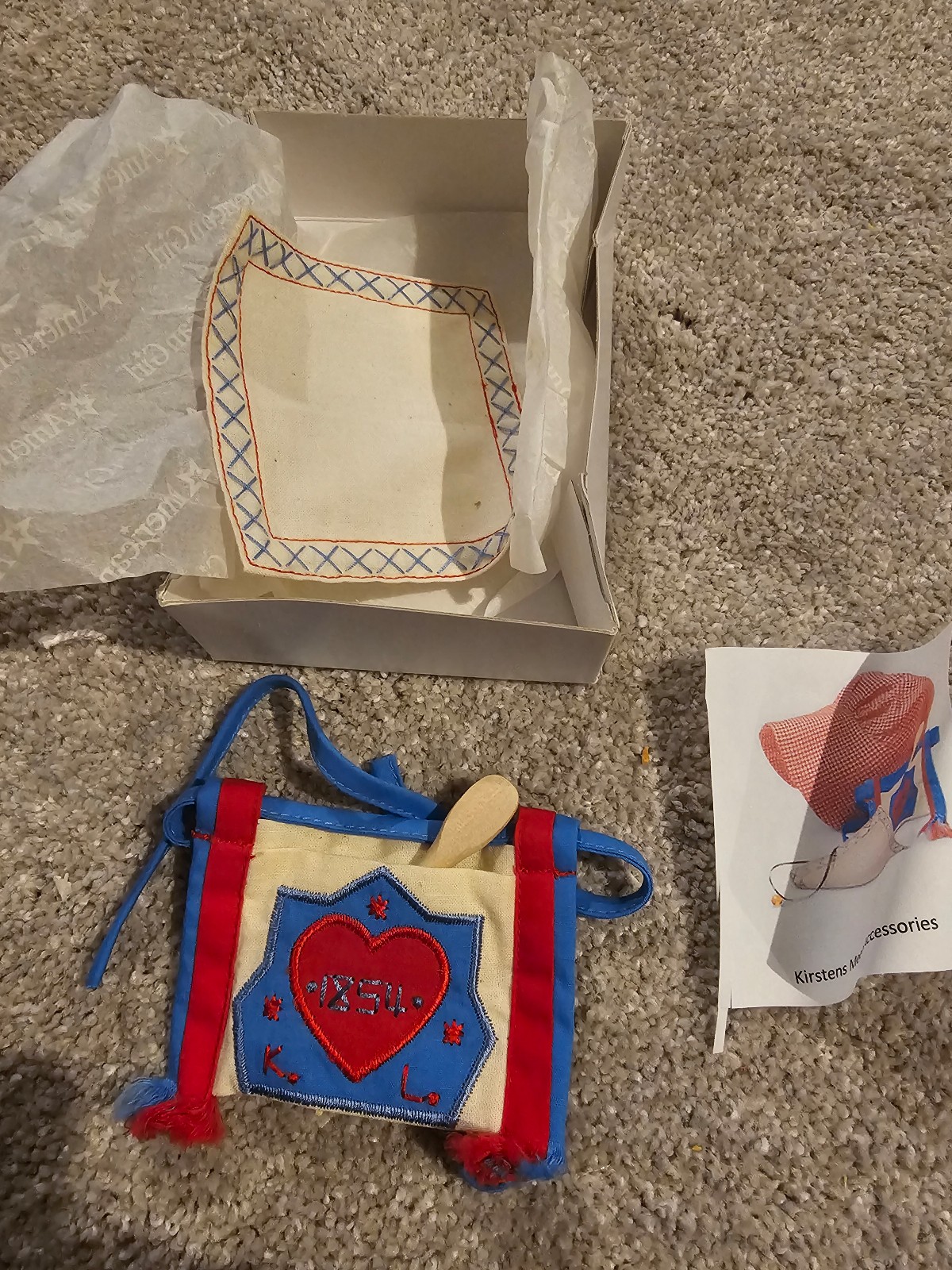 american girl kirsten meet accessories