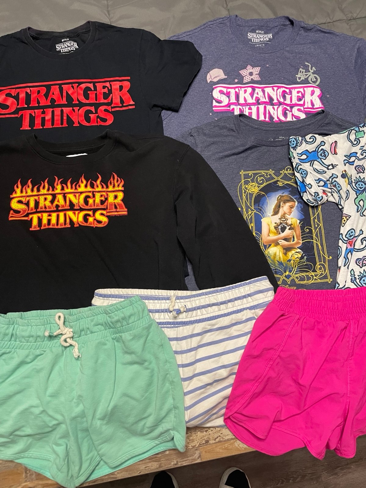Girls clothing bundle large XL shirts shorts