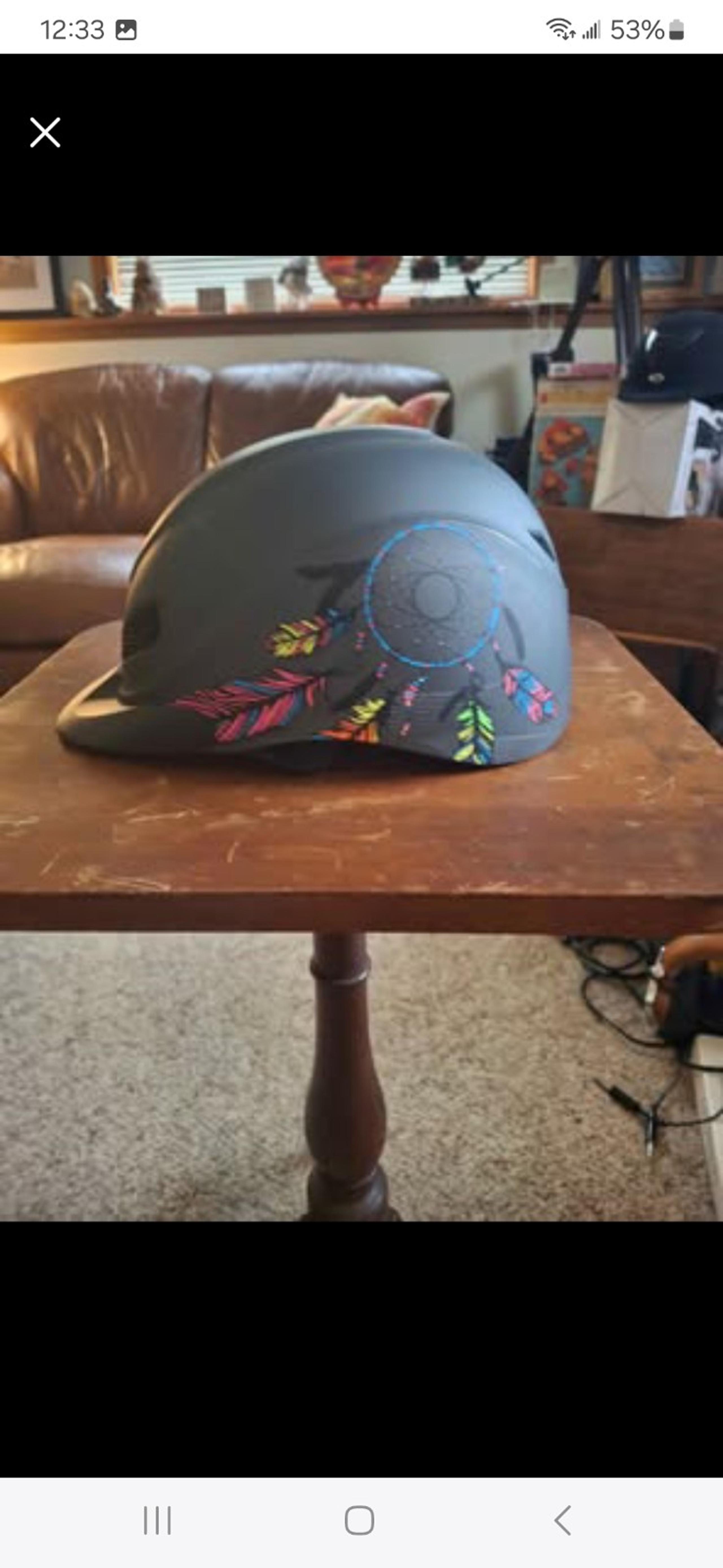 Troxel Rebel  Dream Catcher Low Profile Western Equestrian Riding Helmet