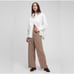 Gap Velvet Wide Leg Trousers in Mushroom Taupe NWT 6 Tall