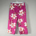 Lauren Ralph Lauren PETITE Capri Pants Women's 6P Mid Rise Pink Hibiscus NWT
