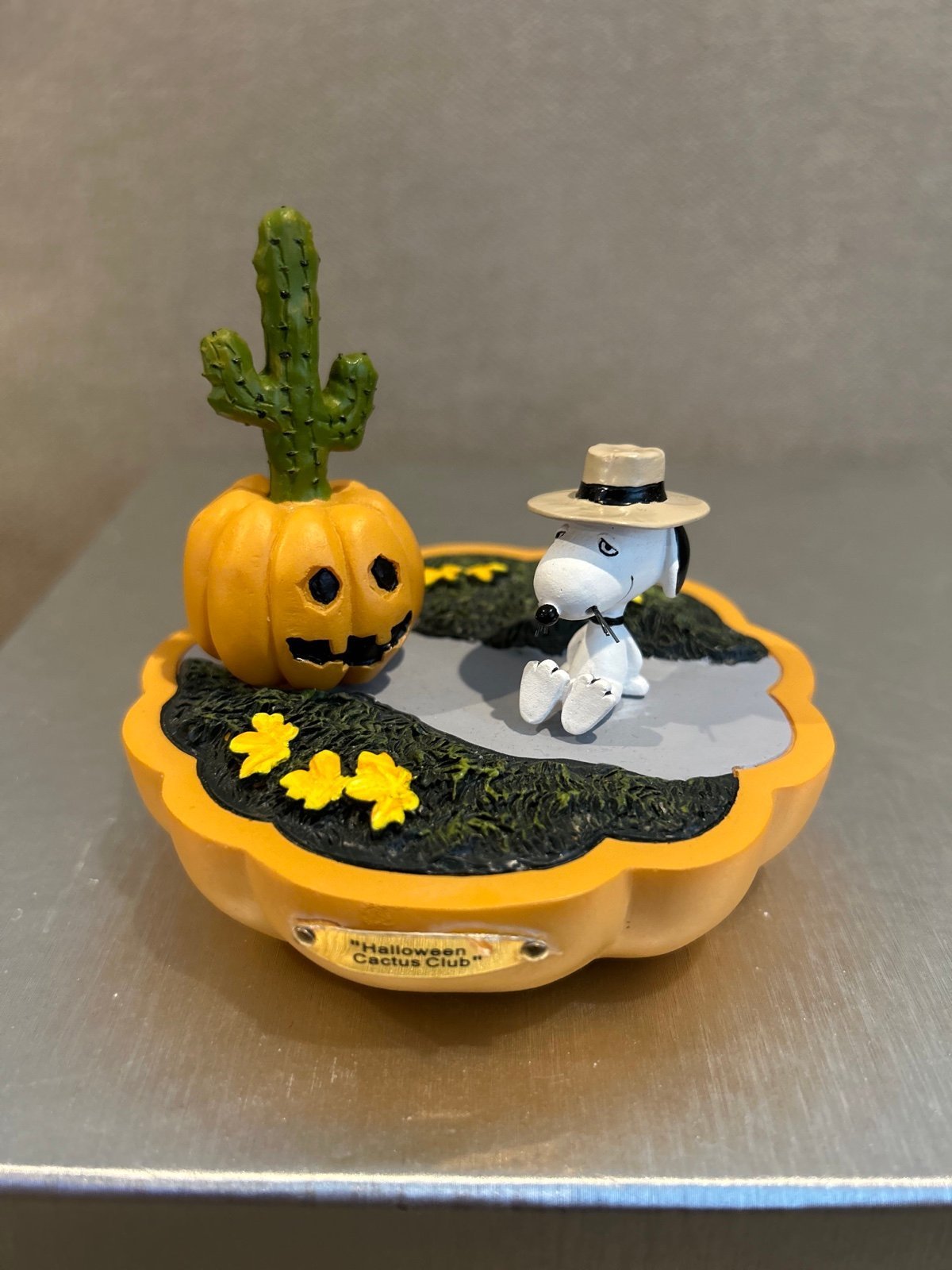 Hawthorne Village Peanuts Its The Great Pumpkin Collection-Halloween Cactus Club
