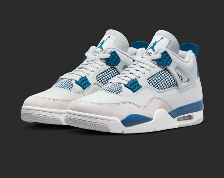 Jordan 4 Retro “Industrial Blue” 2024 sneakers, New in Box, M10