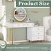 Makeup Vanity Desk with Mirror and LED Lights
