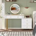 Makeup Vanity Desk with Mirror and LED Lights
