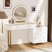Makeup Vanity Desk with Mirror and LED Lights
