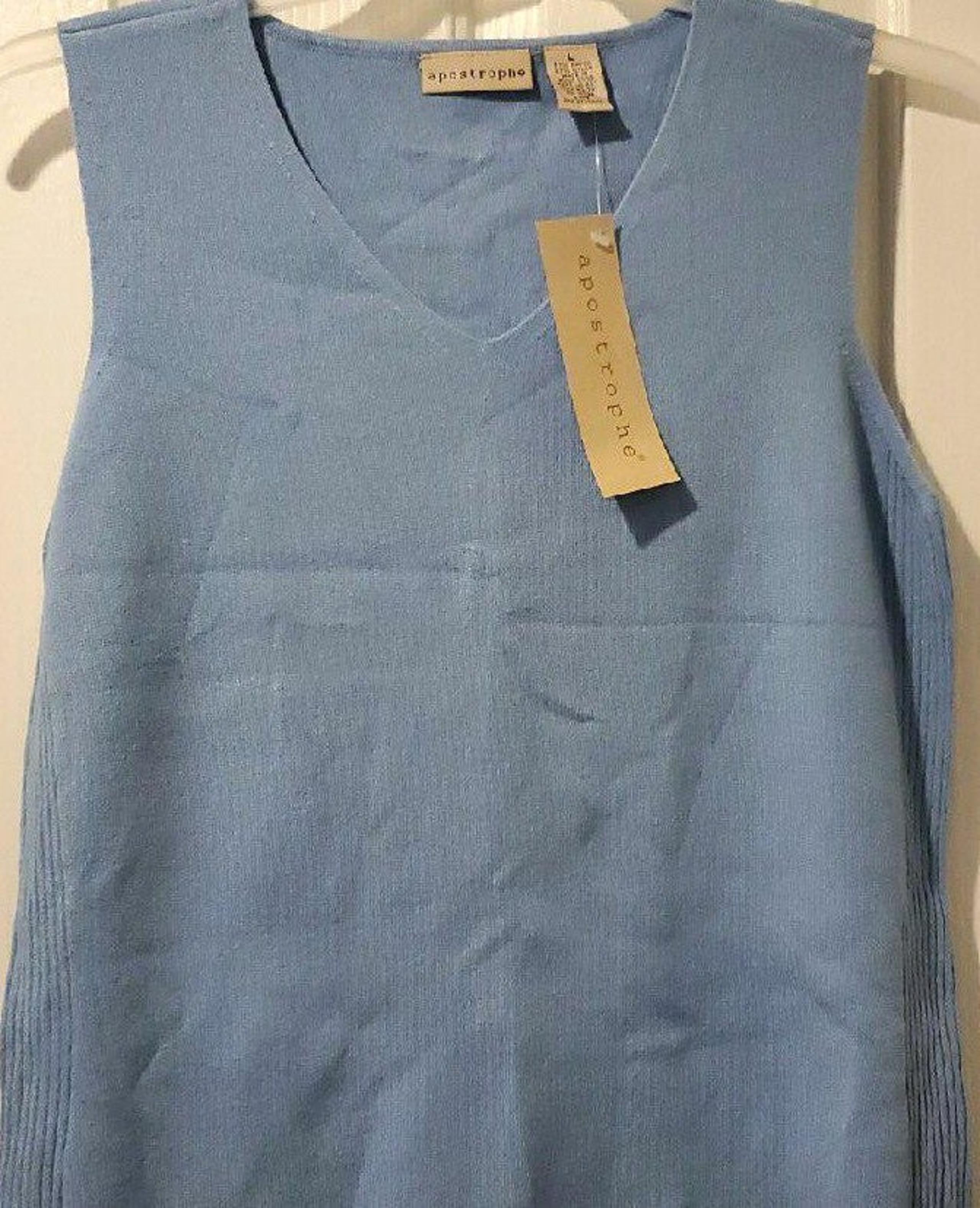Apostrophe Womens Tank Top sz L New!!!