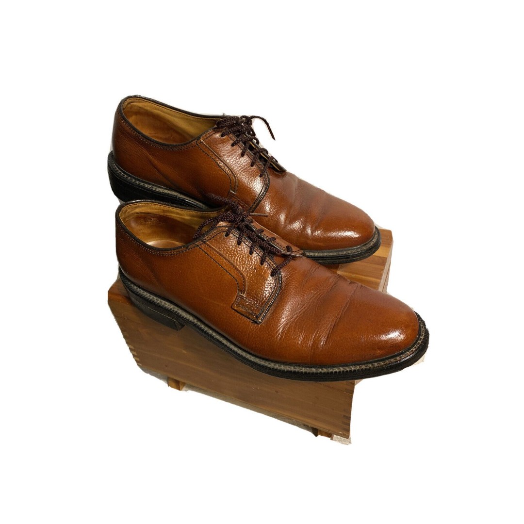 Dexter Men's Oxford Lace Up Dress Shoe Comfort Brown Leather Size 9.5