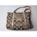 Coach Poppy Op Art Glam Tote Khaki Gold
