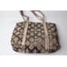 Coach Poppy Op Art Glam Tote Khaki Gold