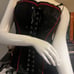 Tripp NYC Burgundy / Black Stripe Corset Top