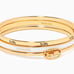 COACH Horse And Carriage Goldtone Bangle Set, NWT!