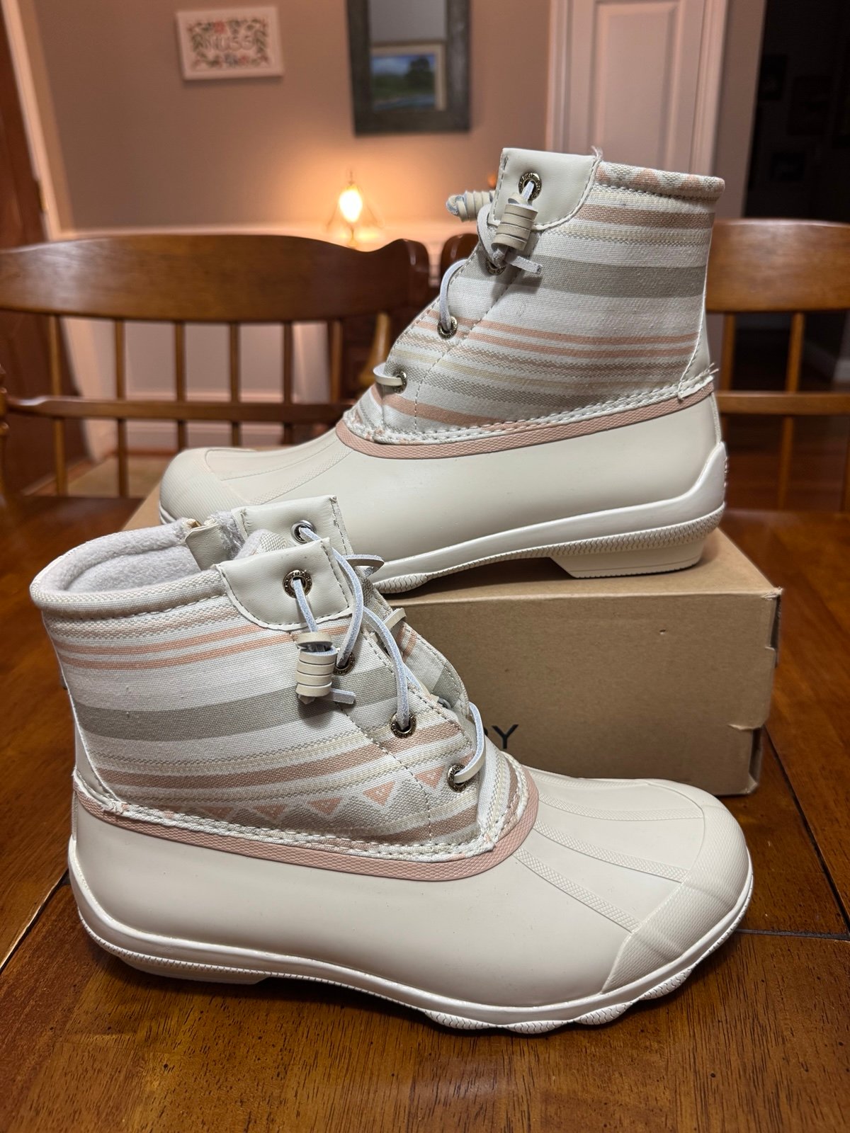 Brand New SPERRY Syren Gulf Playa Tan Women’s Duck Boots Size 9 Retail $120