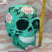 Turquoise sugar skull accent shade.