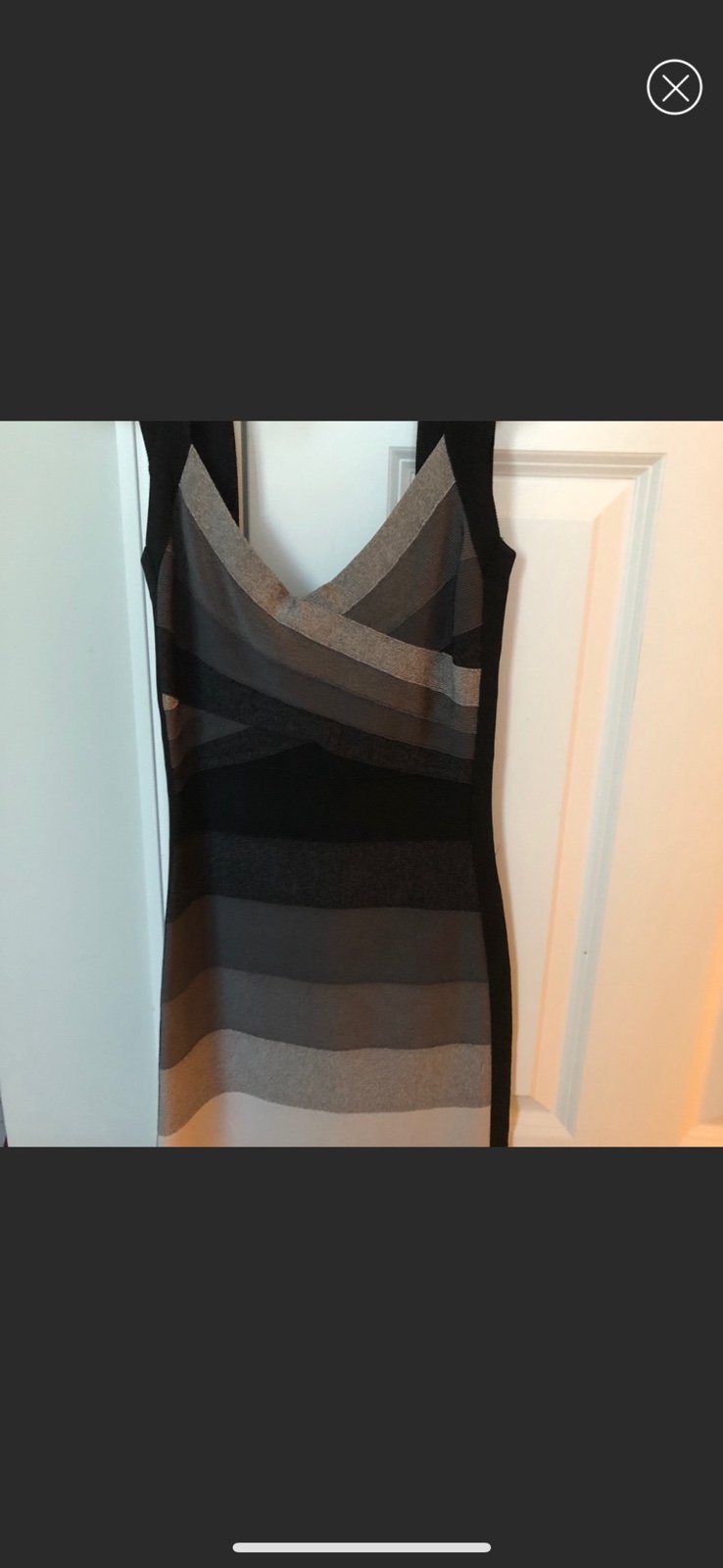 Ombre top bandage dress