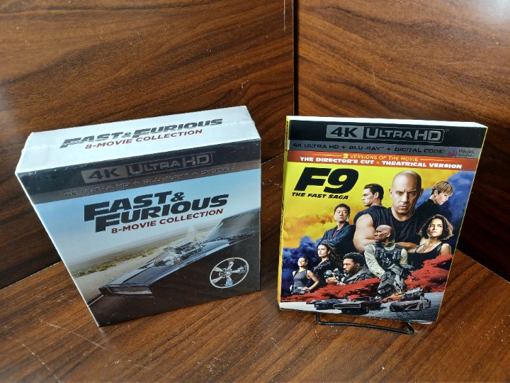 Fast & Furious 8-Movie Collection + F9 (4K+Blu-ray+Digital)NEW-Free Box Shipping
