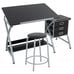 Adjustable Drawing Desk Drafting Table MDF Top Art Craft with Drawers and Stool