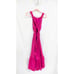 Peter Som Hot Pink Tiered Barbiecore Cross Back Semi Formal Summer Midi Dress 6