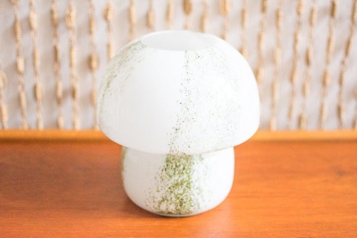 Doria Murano Style Glass Mushroom Lamp