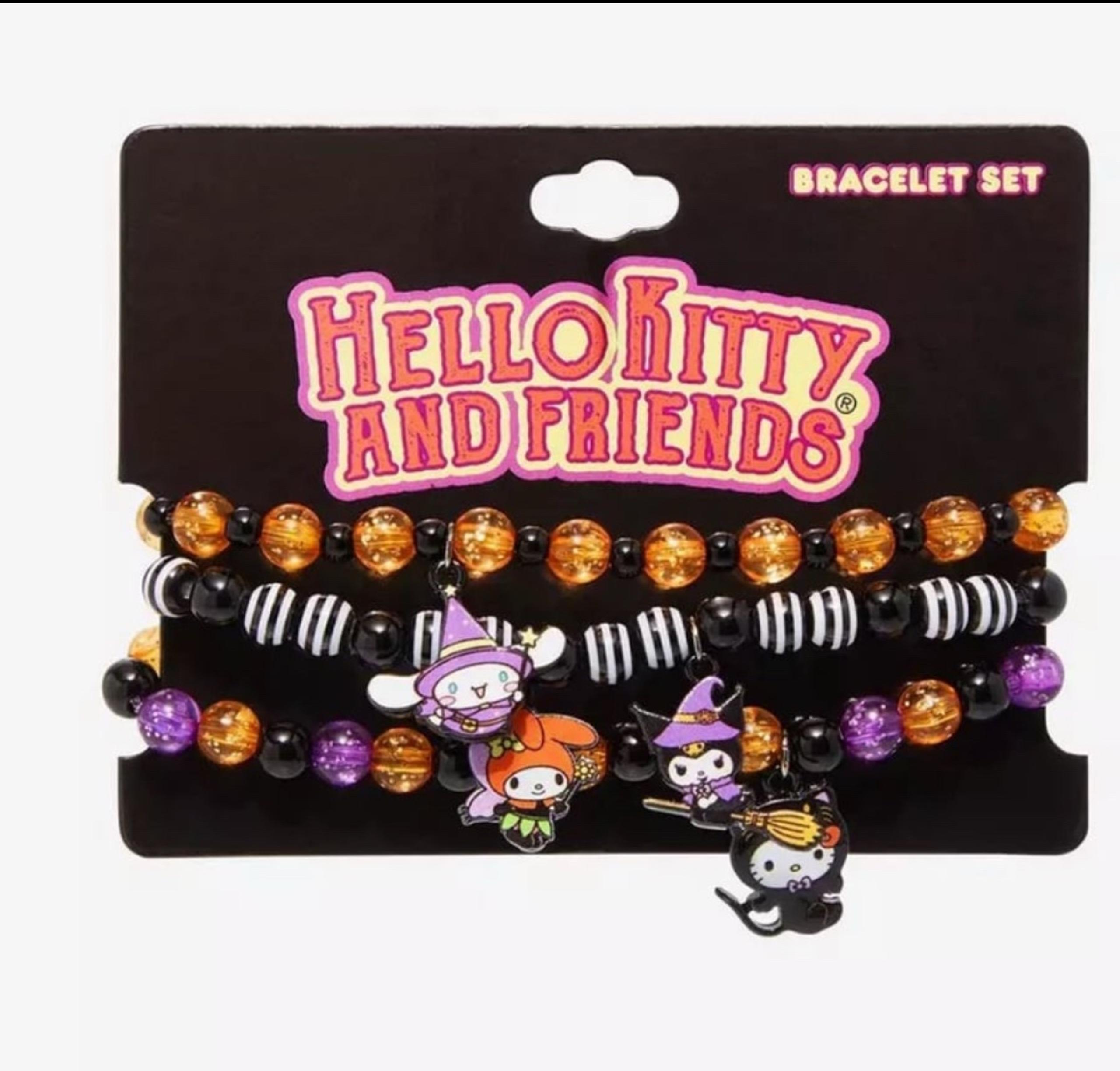 Hello Kitty And Friends Halloween Costume Bead Bracelet Set of three NEW